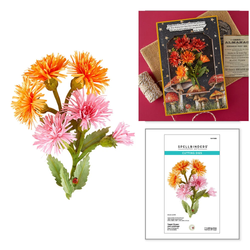 Spellbinders stanssi Serenity Garden, Flower & Ladybugs