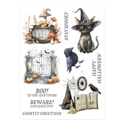 Spellbinders Simply Made Rub-Ons siirtokuvat Stay Spooky