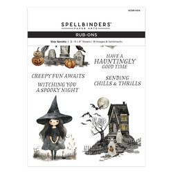 Spellbinders Simply Made Rub-Ons siirtokuvat Stay Spooky