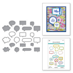 Spellbinders stanssi Speech Bubbles