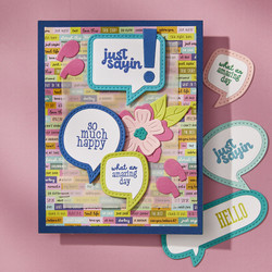 Spellbinders stanssi Speech Bubbles