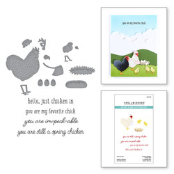 Spellbinders leima- ja stanssisetti Spring Chicken