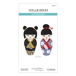 Spellbinders stanssi Kokeshi Dolls