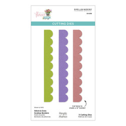 Spellbinders stanssi Stitch & Dots Scallop Borders