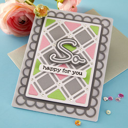 Spellbinders stanssi Decorative Lattice by Lisa Horton 