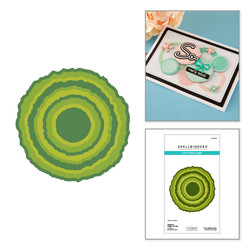 Spellbinders stanssi Ripped Edge Circles by Lisa Horton 