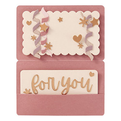 Spellbinders stanssi Treat Yourself Gift Card Yourself