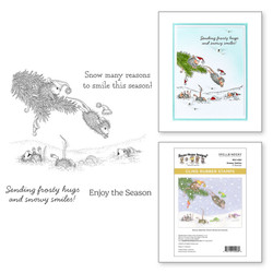 Spellbinders House-Mouse leimasin Snowy Smiles