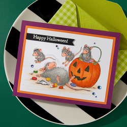 Spellbinders House-Mouse leimasin Trick or Treat!