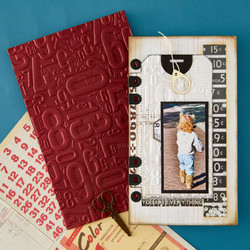 Spellbinders kohokuviointikansio Turn the Page, Number Field