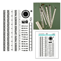 Spellbinders leimasin Turn the Page, Keepsake Strips