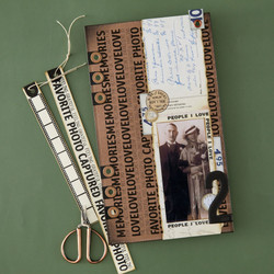 Spellbinders leimasin Turn the Page, Keepsake Strips