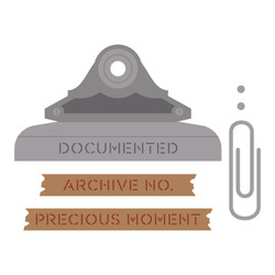 Spellbinders stanssi Turn the Page, Keepsake Clip