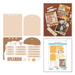 Spellbinders stanssi Turn the Page, Torn Edges CardLab