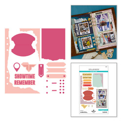 Spellbinders stanssi Turn the Page, Torn Edges with Tag