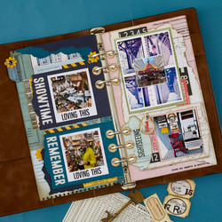 Spellbinders stanssi Turn the Page, Torn Edges with Tag