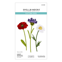 Spellbinders stanssi Layered Wildflowers
