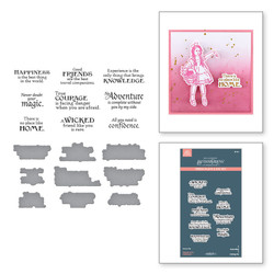 Spellbinders Press Plate Beautifully Imperfect, Butterfly Splatter -levy + stanssi