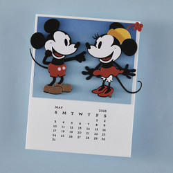 Spellbinders Press Plate Wonderland, DIY 2026 Calendar -levy