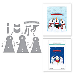 Spellbinders stanssi Wonderland, The Snow Notes