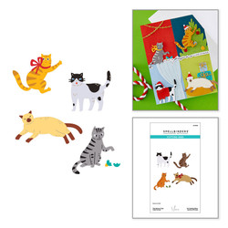Spellbinders stanssi Christmas Cats