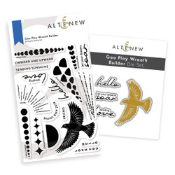 Altenew Geo Play Wreath Builder -leima- ja stanssisetti