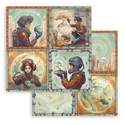 Stamperia A New Beginning skräppipaperi 4 Cards