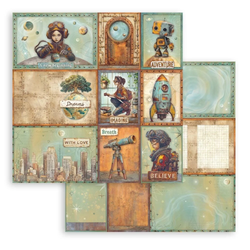 Stamperia A New Beginning skräppipaperi Mixed Cards