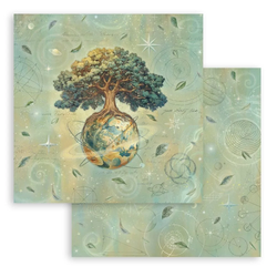 Stamperia A New Beginning skräppipaperi The World Tree