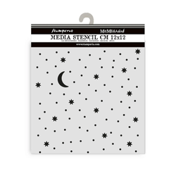 Stamperia sapluuna Alice in Christmas, Stars and Moon