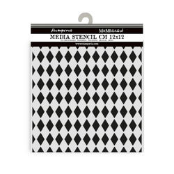 Stamperia sapluuna Alice in Christmas, Rhombus Pattern