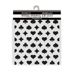 Stamperia sapluuna Alice in Christmas, Poker Cards