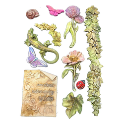 Stamperia muotti All Around, Flowers and Leaves, A5