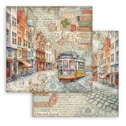 Stamperia paperipakkaus Art of Travelling, 8