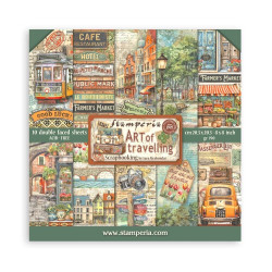 Stamperia paperipakkaus Art of Travelling, 8