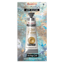 Stamperia Art Stories Wax Patina, sävy Heritage Gold