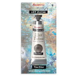 Stamperia Art Stories Wax Patina, sävy Titan SIlver