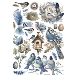 Stamperia riisipaperi Birds