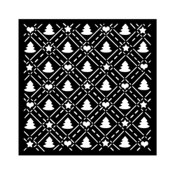 Stamperia sapluuna Candy Christmas, Tree Pattern