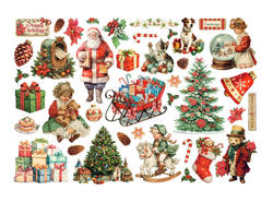 Stamperia leikekuvat Classic Christmas Ephemera