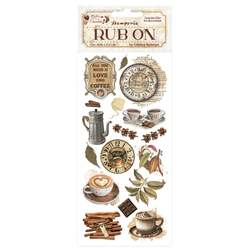 Stamperia Coffee and Chocolate -siirtokuvat All You Need Is Love and Coffee