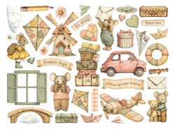 Stamperia leikekuvat Cozy Family