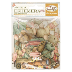 Stamperia leikekuvat Cozy Family Ephemera