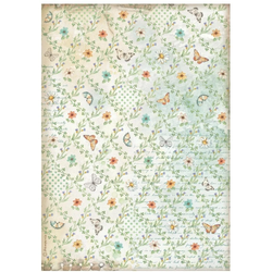 Stamperia riisipaperi Daisy Art, Flowers & Butterfly Pattern
