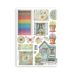 Stamperia Washi Pad -pakkaus Daisy Art