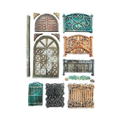Stamperia muotti Fence and Door, A5