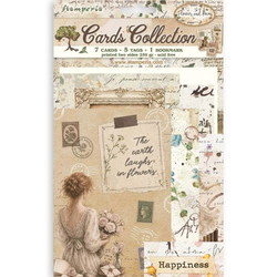 Stamperia Cards Collection -leikekuvat Flowers and Poems