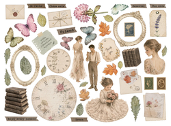 Stamperia leikekuvat Flowers and Poems