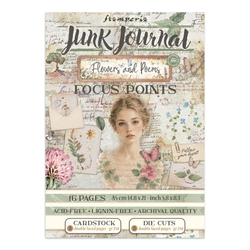 Stamperia Junk Journal Flowers and Poems Focus Point, A5
