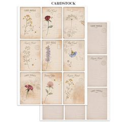 Stamperia Junk Journal Flowers and Poems Focus Point, A5